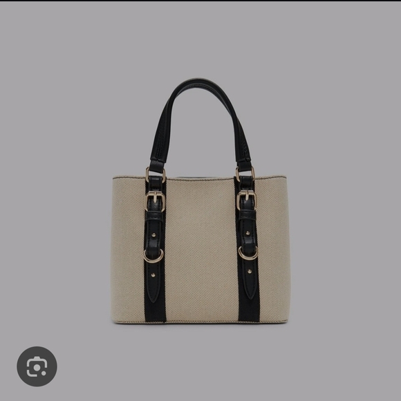 Aldo Handbags - Aldo Black and Tan Tote Bag